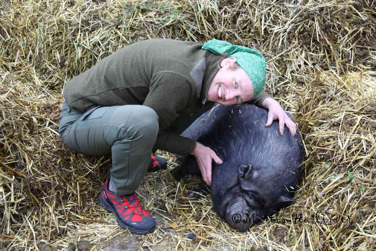 Ich und mein Schweinefreund